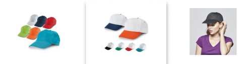 Diversi tipi di berretti colorati personalizzati