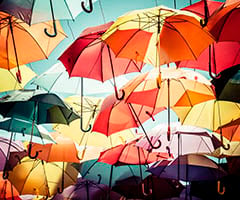 Paraplyer och ponchos