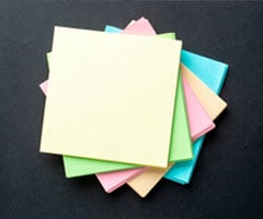 sticky-notes og mapper