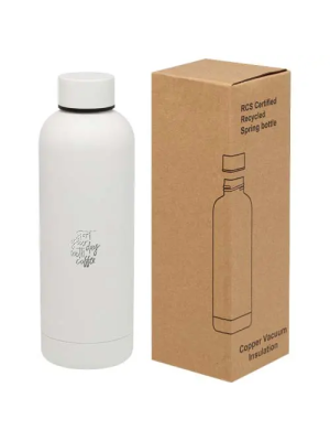 Bidón con aislamiento de cobre de 500 ml de acero inóxidable reciclado con certificado RCS 