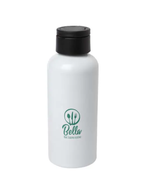 Botella de 600 ml de aluminio reciclado con certificado RCS con tapa de RPET 