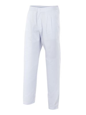 Velilla weiße Pyjama-Hose mit Baumwollknopf zum Anpassen Ansicht 1