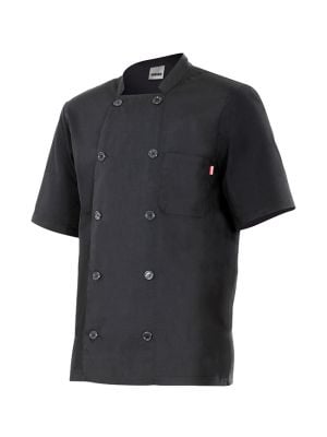 Vestes de cuisinier velilla vel432 coton avec logo image 1