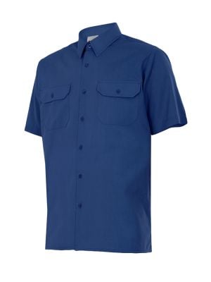 Camicie da lavoro velilla camicia a maniche corte cotone con logo immagine 1