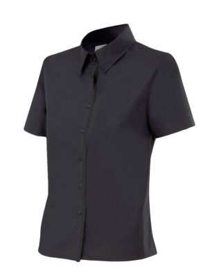 Chemises de travail velilla chemise femme manches courtes coton avec la publicité image 1