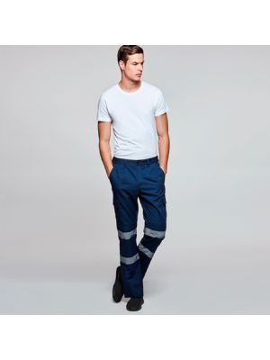 Pantalones reflectantes roly daily hv de poliéster con impresión vista 1