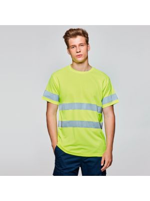 T shirts fluo roly delta polyester avec la publicité image 1