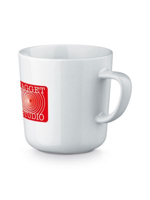 Taza clásica mocca white de cerámica vista 1