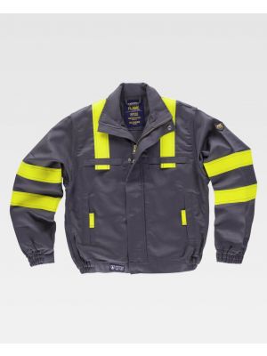 Casacos e casacos de trabalho em equipa casaco de soldador, algodão à prova de fogo e antiestático vista 1