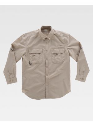 Workteam safari chemises de travail ouvertures à personnaliser vue 1