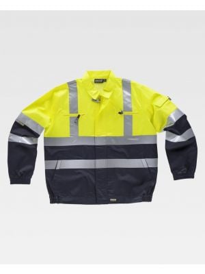 Kombinierte reflektierende Workteam-Jacken und -Parkas aus Polyester zum Anpassen von Ansicht 1