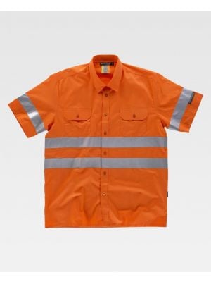 Camisas refletivas de poliéster de alta visibilidade Workteam mc para personalizar a visualização 1