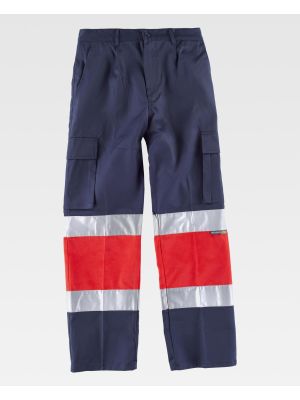 Pantalones reflectantes workteam c4057 de poliÃ©ster vista 2