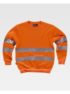 Klasyczne, odblaskowe swetry i bluzy Workteam z poliestru o wysokiej widoczności do personalizacji widoku 1