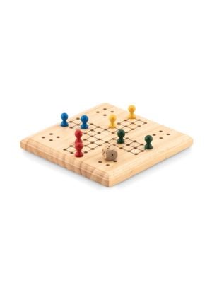 Barajas y juegos de mesa ludo juego de viaje de madera de varios materiales con impresión vista 1