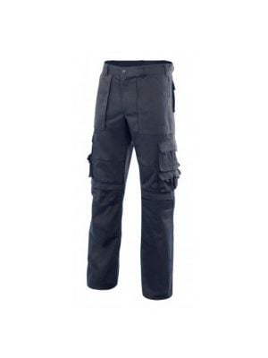 Pantalones de trabajo multibolsillos con refuerzo de tejido con impresión vista 1