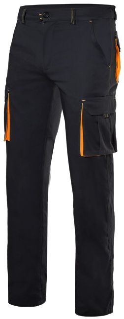 Pantalons de treball velilla stretch bicolor multibutxaques de polièster amb impressió vista 1