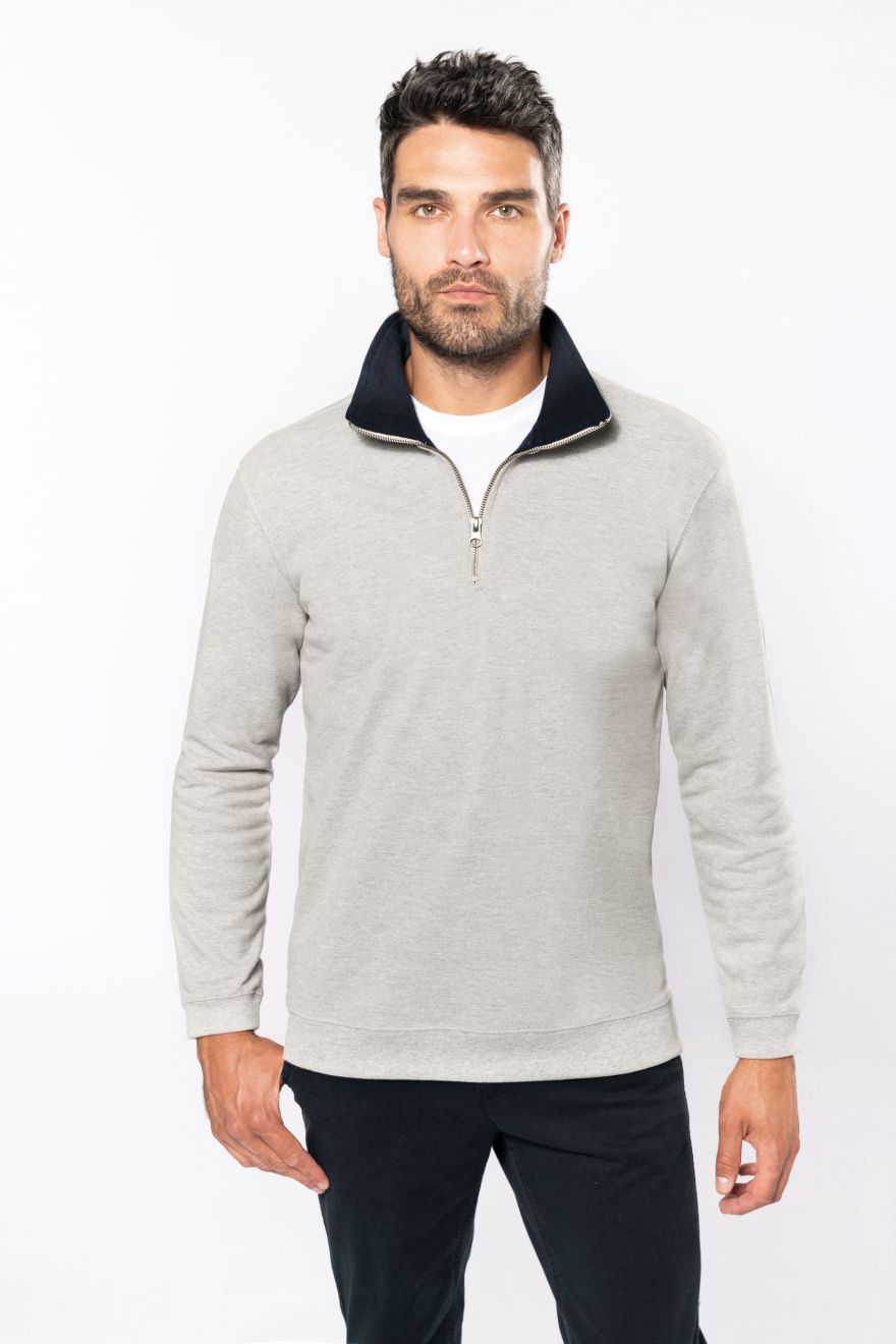 TRUCKER - Langærmet 1/4 pique sweatshirt med lynlås