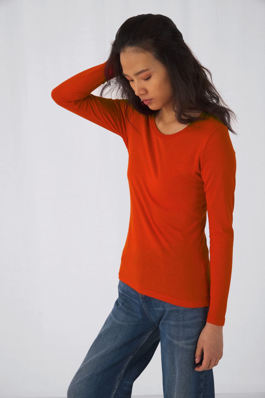 Inspire langermet økologisk T-skjorte langermet for kvinner
