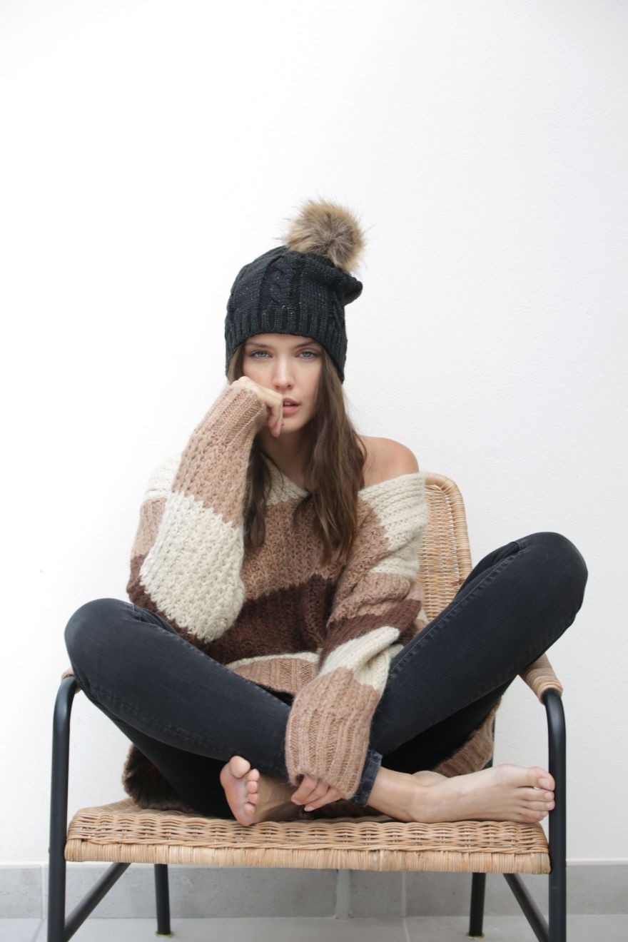 Bonnet à pompon