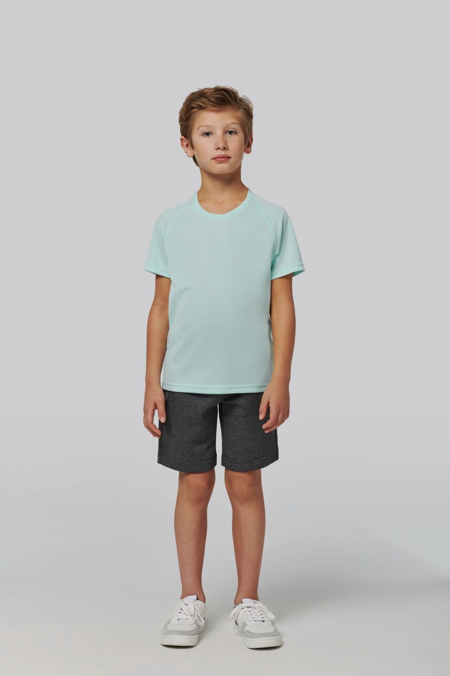 Kinder Basic Sport Funktionsshirt Kurzarm Kurzärmel
