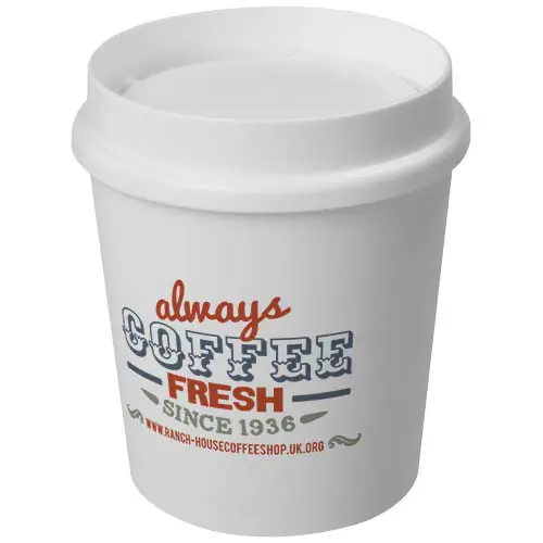Vaso de 200 ml con tapa de 360°