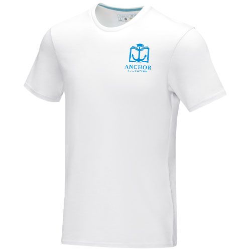 T-shirt publicitaire Bio GOTS Azurite avec manches courtes pour homme.