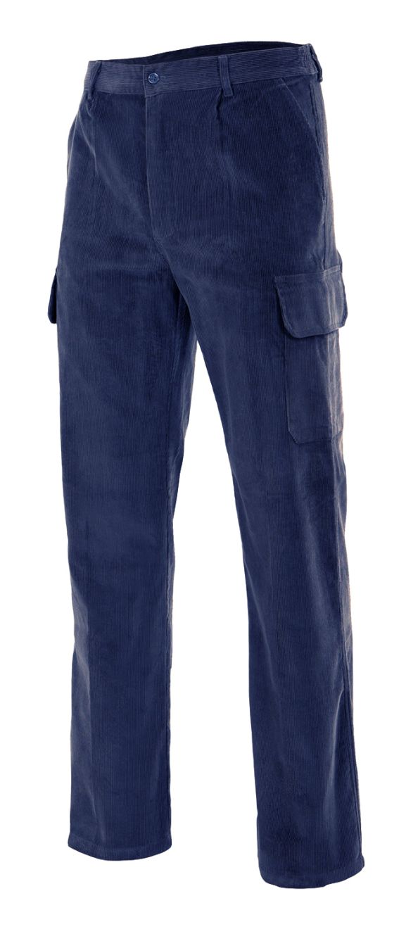 Pantalons de treball velilla pana multibutxaques de 100% cotó per personalitzar vista 1