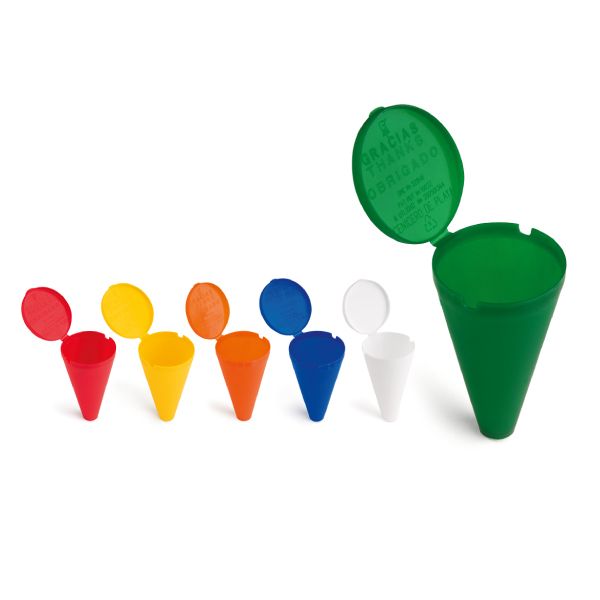 Cendrers senegal de plàstic amb logo vista 1