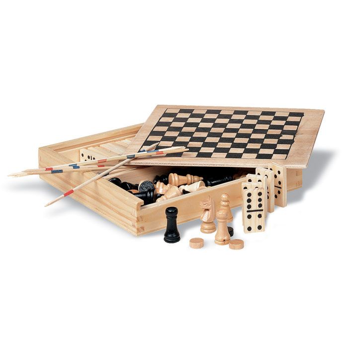Trikes 4 jocs en caixa de fusta