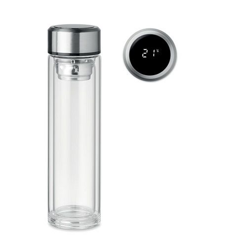 POLE GLASS Flasche 390ml mit LED Anzeige