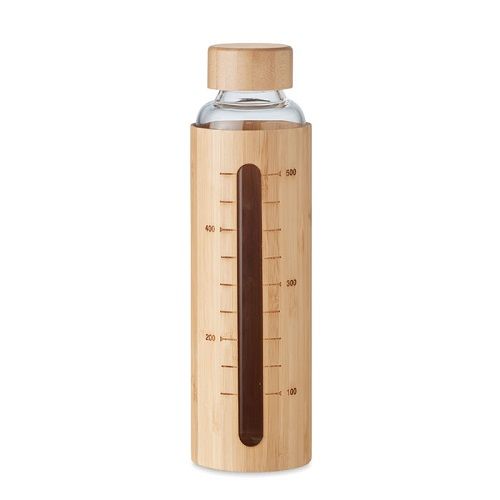 SHAUMAR Bambusové viečko sklenená fľaša 600ml