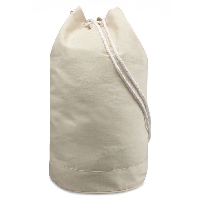 Personalisierter Rucksack aus 100 % Baumwolle mit Kordelzug Ansicht 2