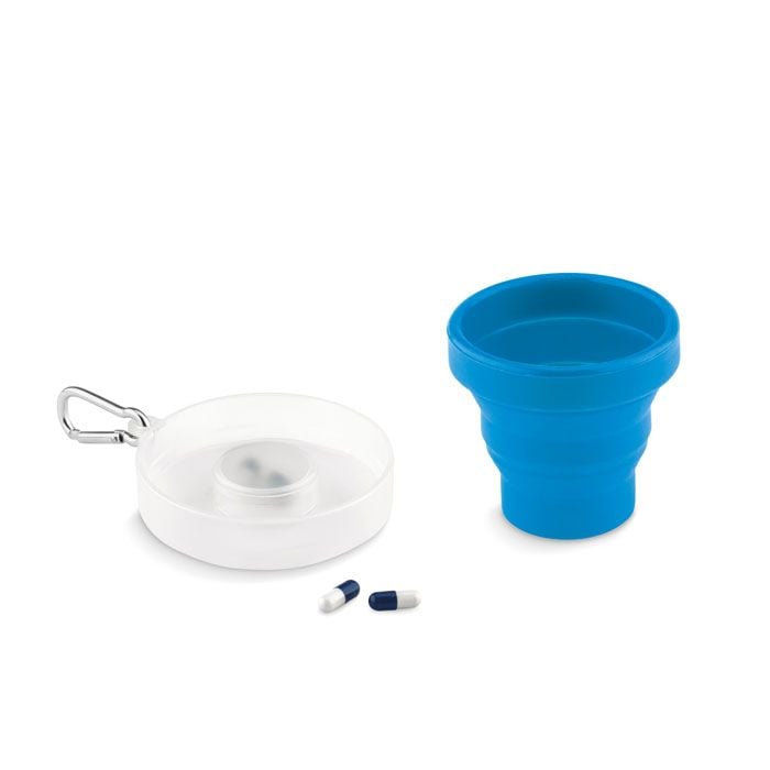 CUP PILL Tasse pliable avec pilulier personnalisé