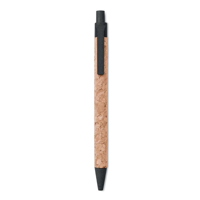 Ekologické korkové pero so slamkou/abstipom a klipom