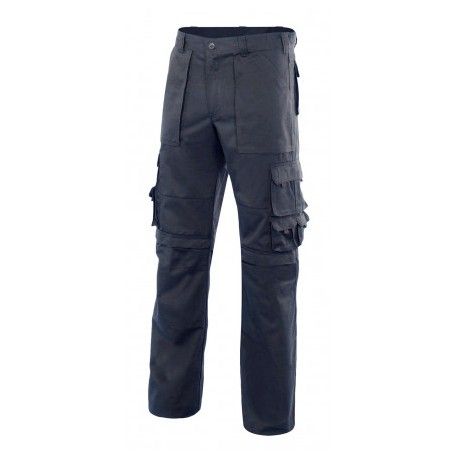 Pantalons de treball multibutxaques amb reforç de teixit amb impressió vista 1