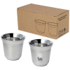 Juego de tazas para espresso de acero inoxidable de 80 ml con certificado RCS 