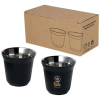 Juego de tazas para espresso de acero inoxidable de 80 ml con certificado RCS 