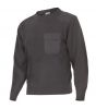 Roba tèrmica per treballar velilla jersei de punt d'acrílic gris amb logo vista 1