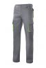 Pantalons de treball velilla bicolor multibutxaques 103004 de cotó gris verd llima amb impressió vista 1