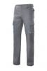 Pantalons de treball velilla bicolor multibutxaques 103004 de cotó gris celeste amb impressió vista 1