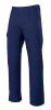Pantalons de treball velilla folrat multibutxaques de cotó blau marí amb impressió vista 1