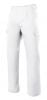Pantalons de treball velilla folrat multibutxaques de cotó blanc amb impressió vista 1
