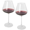 Set de 2 vasos de vidrio para vino 