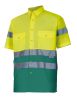 Camises reflectants velilla bicolor màniga curta alta visibilitat 142 de cotó vista 1