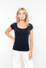 Ladies’ boat neck short-sleeved T-shirt Kurzärmel