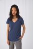 V-ringad Triblend T-shirt för kvinnor med kort ärm