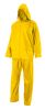 Mussols i paravents velilla vestit de pluja dues peces amb caputxa oculta de polièster groc vista 1