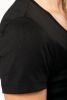 Damen-T-Shirt Supima® mit V-Ausschnitt und kurzen 