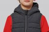 Dětská prošívaná vesta s kapucí bez rukávů